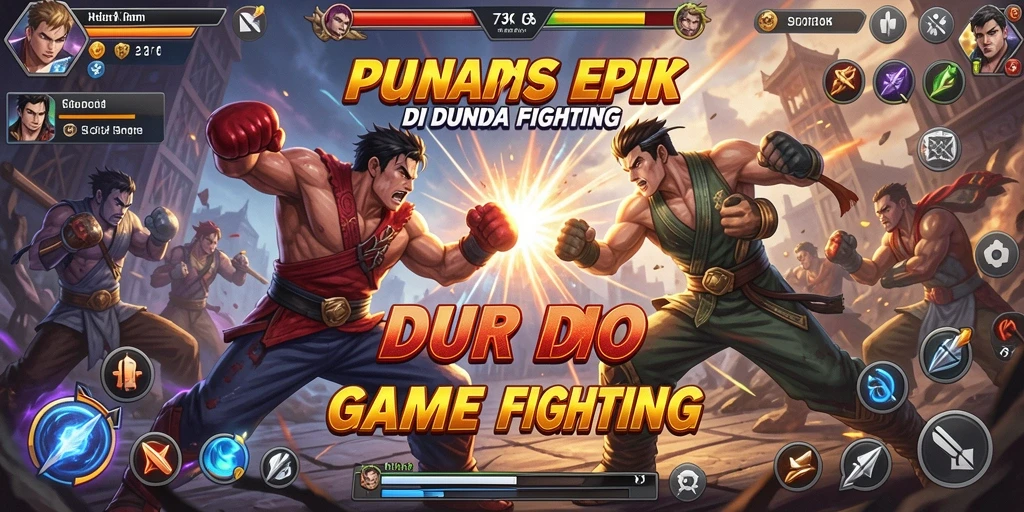 Tampilan gameplay 73K dengan aksi pertarungan yang intens.