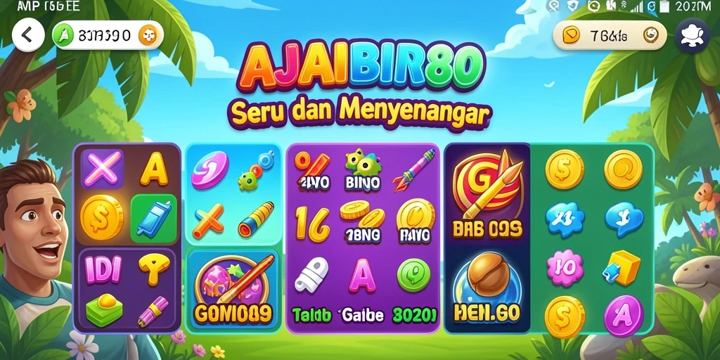 Screenshot gameplay AJAIB88 menunjukkan suasana permainan Bingo yang seru.