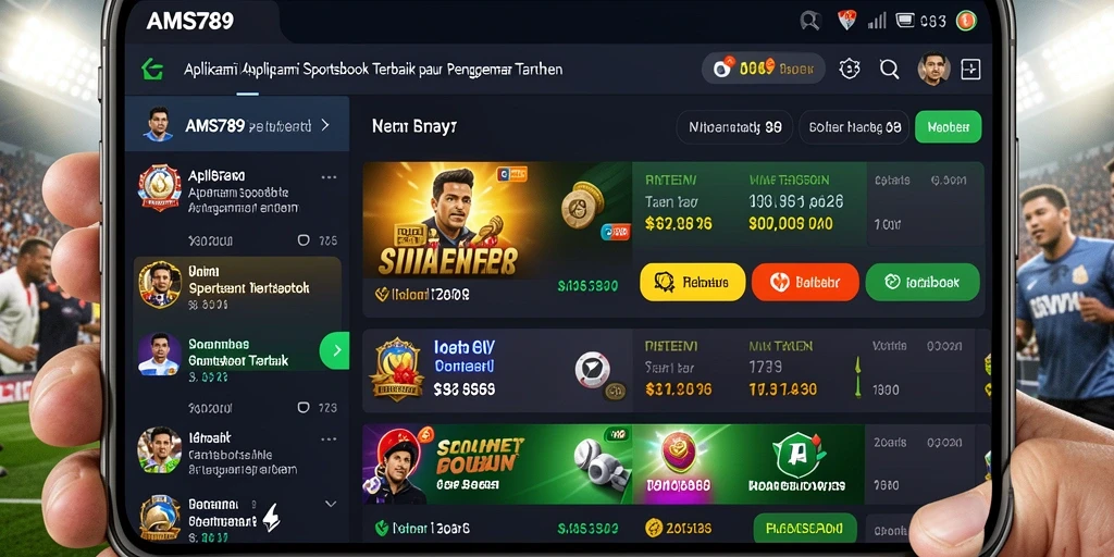 Tampilan gameplay aplikasi Sportsbook yang menarik dan interaktif.