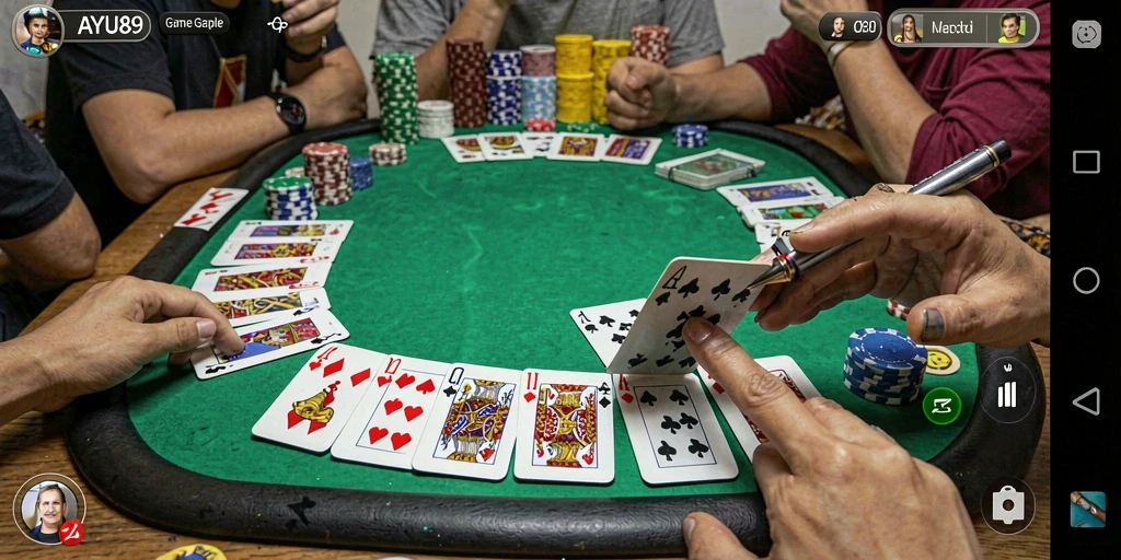 Screenshot utama AYU89 dengan gameplay seru Gaple.