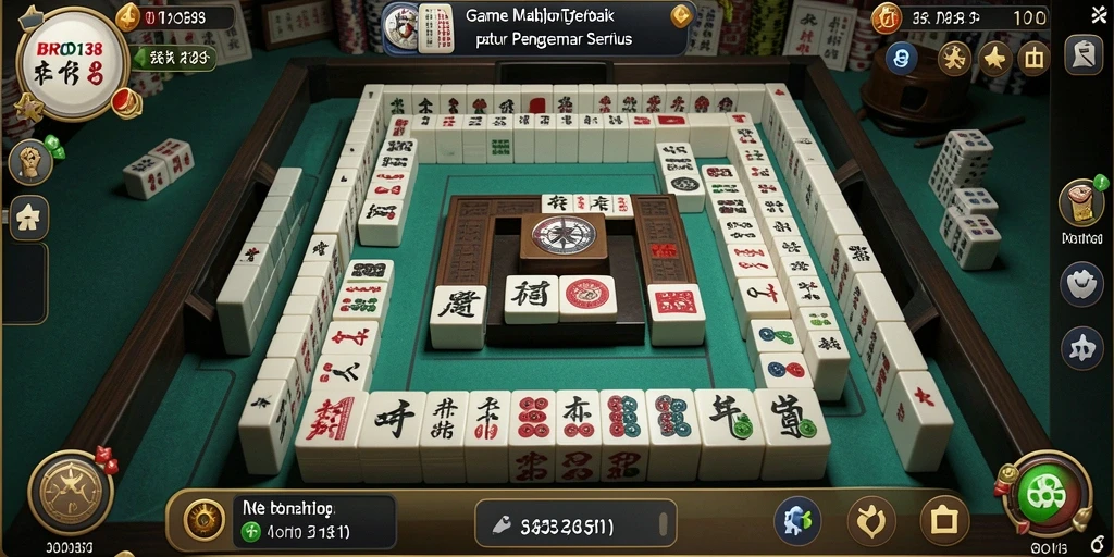 Screenshot gameplay <strong>BRO138</strong> menunjukkan keseruan bermain Mahjong dengan teman-teman.