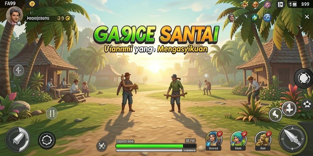 Tampilan gameplay FA99 dengan grafik yang memukau dan animasi yang halus.