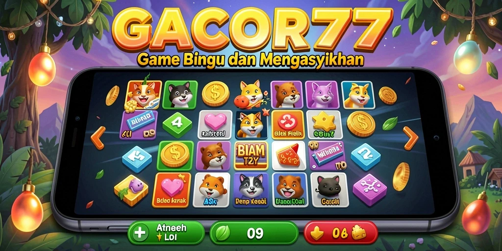 Screenshot gameplay GACOR77 yang menampilkan suasana Bingo yang seru.