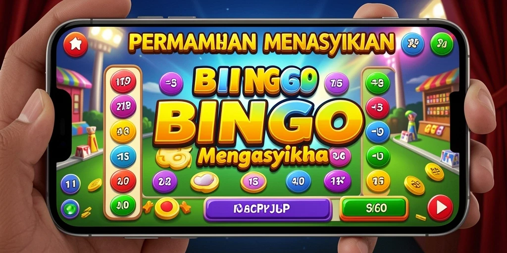 Tampilan gameplay seru saat bermain Bingo di HARAPJP.