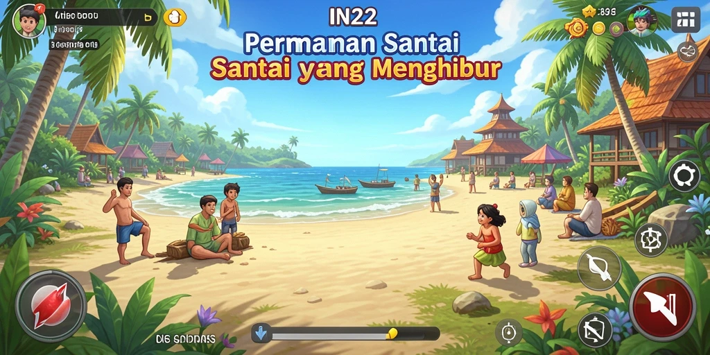 Tampilan gameplay <strong>IN22</strong> yang ceria dan menantang.
