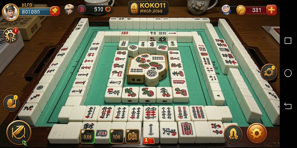 Tampilan screenshot permainan KOKO11 dengan grafis Mahjong yang memukau.