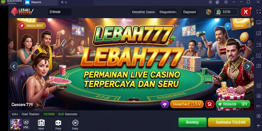 Tampilan gameplay seru dan interaktif dalam LEBAH777 Live Casino.