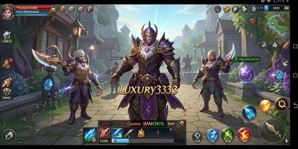 Tampilan gameplay seru LUXURY333 dengan aksi pertempuran yang mendebarkan.