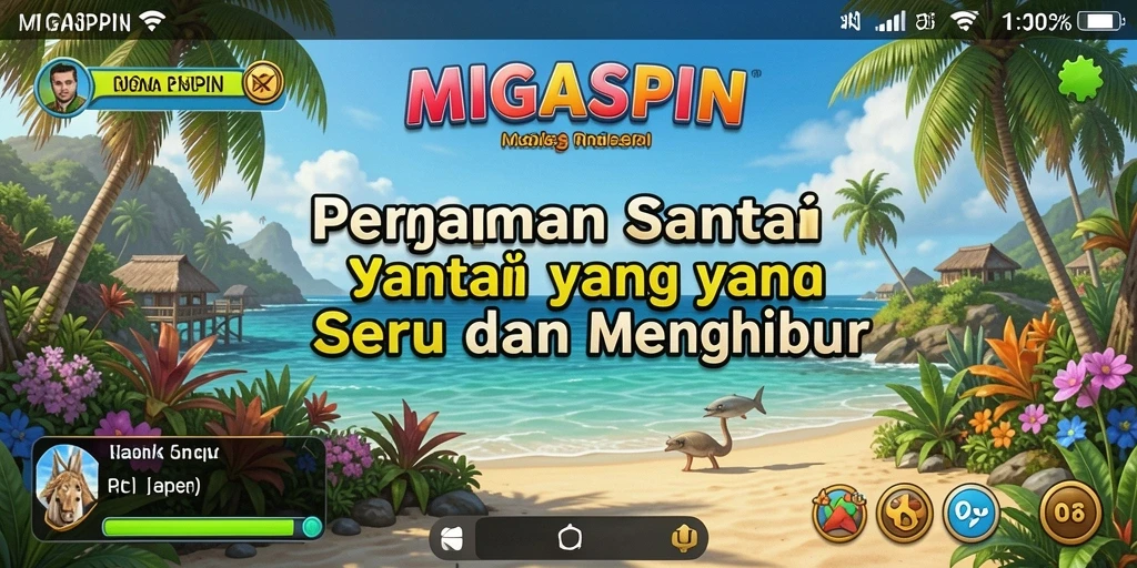Screenshot gameplay <strong>MIGASPIN</strong> menampilkan momen seru saat bermain.