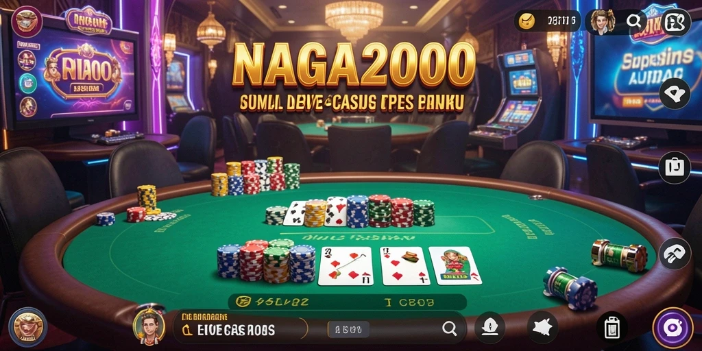 Tampilan gameplay seru di NAGA2000 dengan dealer profesional.