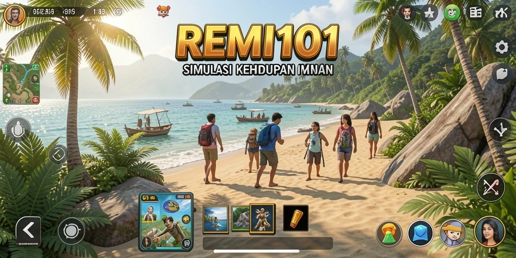Tampilan gameplay yang menakjubkan dalam simulasi kehidupan.