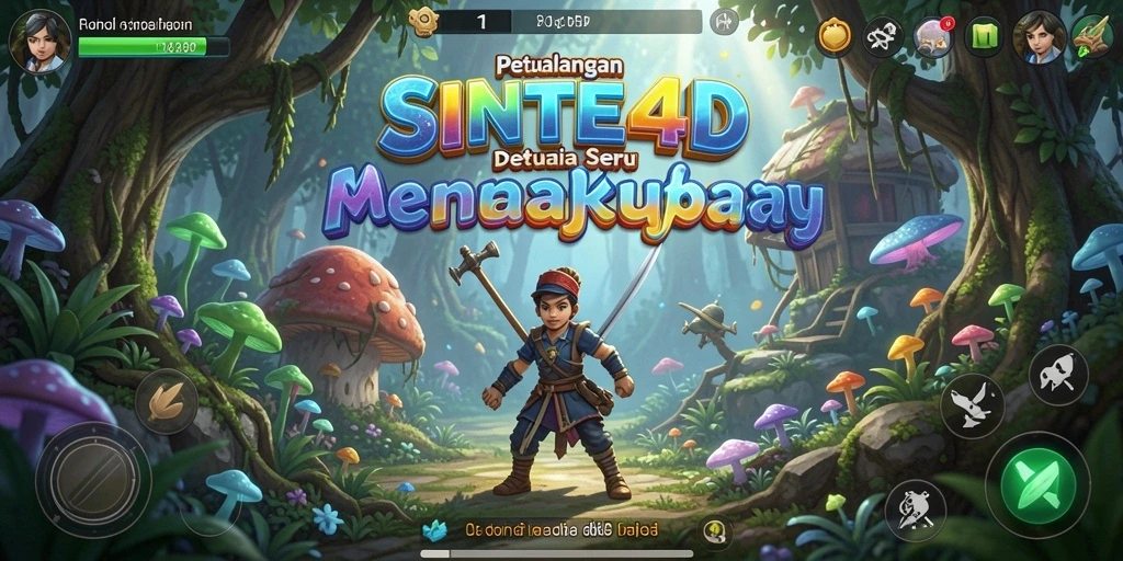Tangkapan layar SINTE4D menampilkan gameplay petualangan yang mendebarkan.